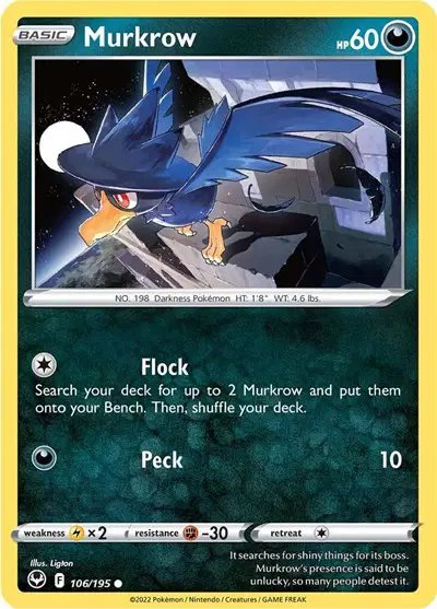 Murkrow — Silver Tempest 106/195