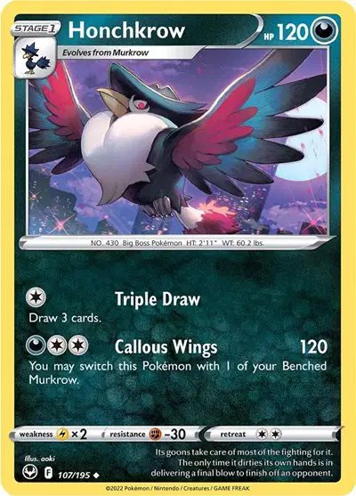 Honchkrow — Silver Tempest 107/195