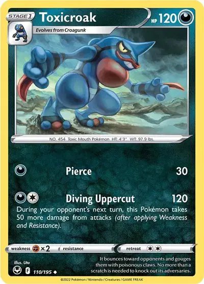 Toxicroak — Silver Tempest 110/195