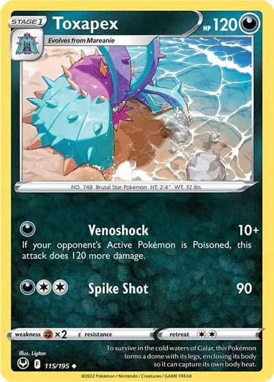 Toxapex — Silver Tempest 115/195