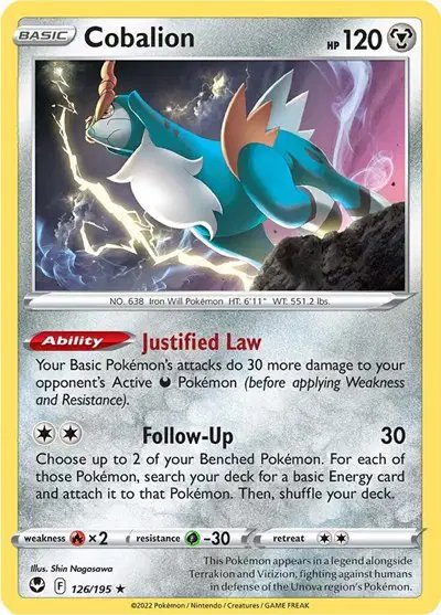 Cobalion — Silver Tempest 126/195