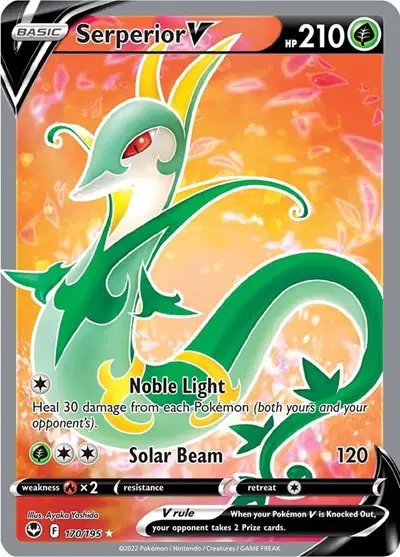 Serperior V (Full Art) — Silver Tempest 170/195