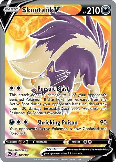 Skuntank V (Full Art) — Silver Tempest 180/195