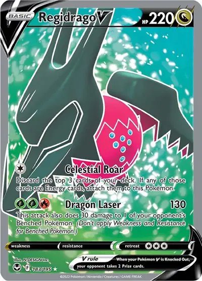 Regidrago V (Full Art) — Silver Tempest 183/195