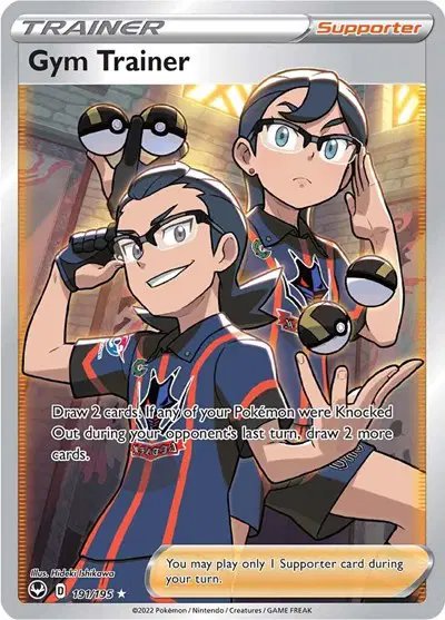 Gym Trainer (Full Art) — Silver Tempest 191/195