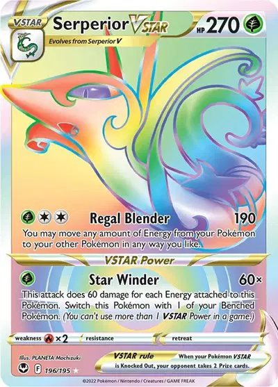 Serperior VSTAR (Secret) — Silver Tempest 196/195