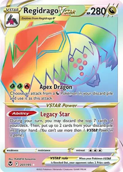 Regidrago VSTAR (Secret) — Silver Tempest 201/195
