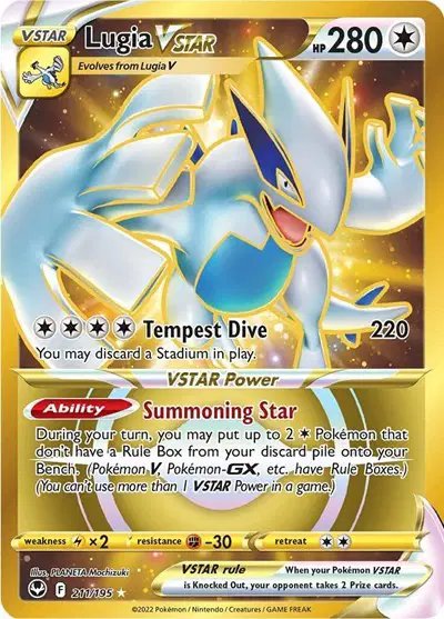 Lugia VSTAR (Secret) — Silver Tempest 211/195