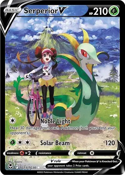 Serperior V — Silver Tempest Trainer Gallery TG13/TG30