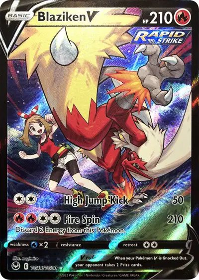 Blaziken V — Silver Tempest Trainer Gallery TG14/TG30