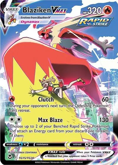 Blaziken VMAX — Silver Tempest Trainer Gallery TG15/TG30