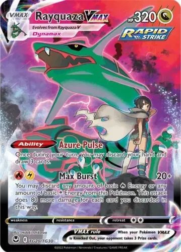 Rayquaza VMAX — Silver Tempest Trainer Gallery TG20/TG30