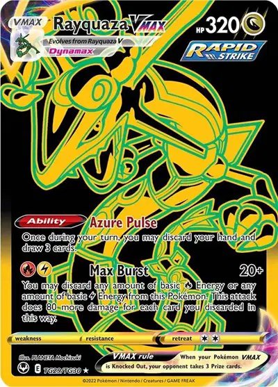 Rayquaza VMAX (Secret) — Silver Tempest Trainer Gallery TG29/TG30