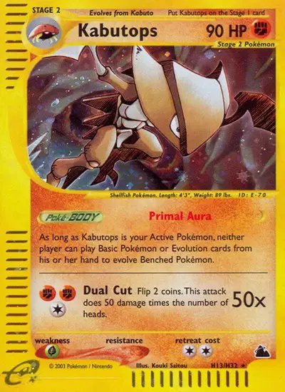 Kabutops (H13) — Skyridge H13