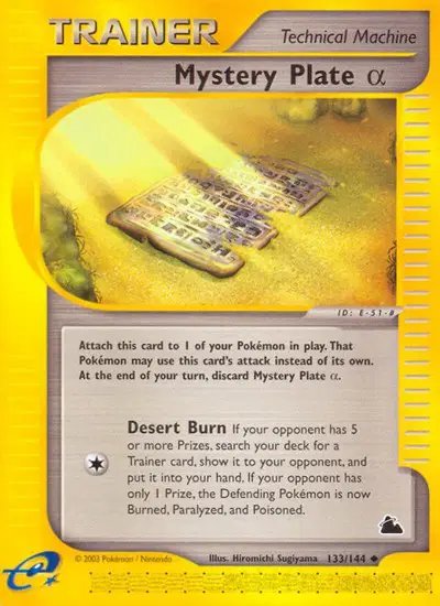 Mystery Plate Alpha — Skyridge 133