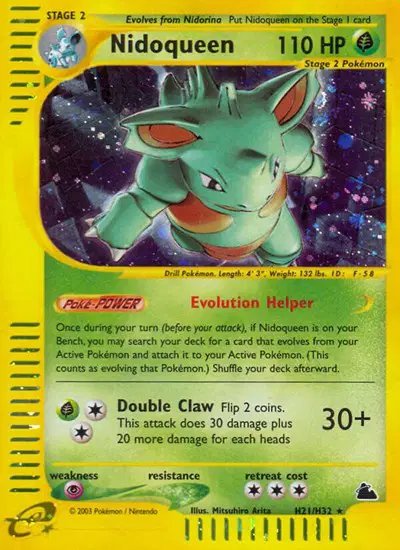 Nidoqueen (H21) — Skyridge H21