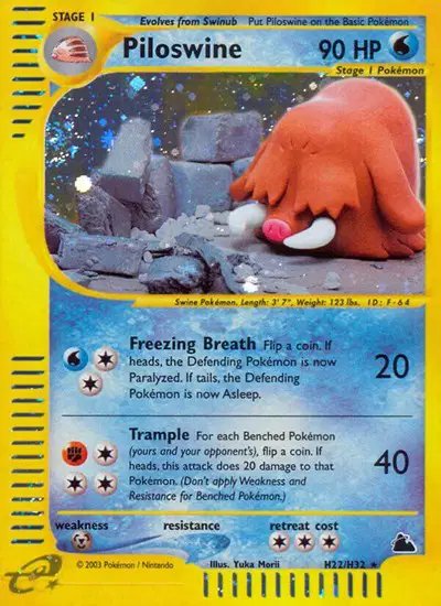 Piloswine (H22) — Skyridge H22