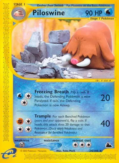 Piloswine (24) — Skyridge 24