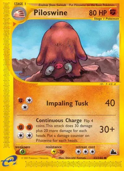 Piloswine (43) — Skyridge 43