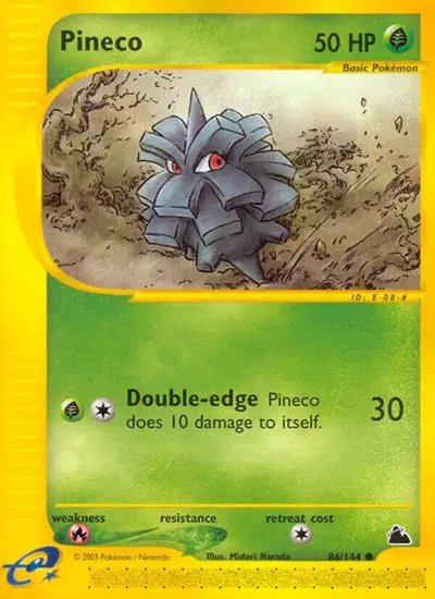 Pineco (86) — Skyridge 86