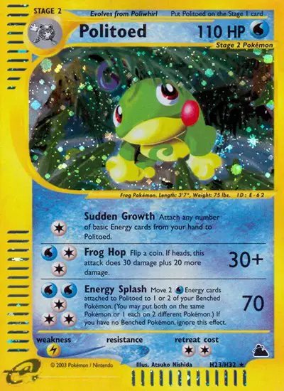 Politoed (H23) — Skyridge H23