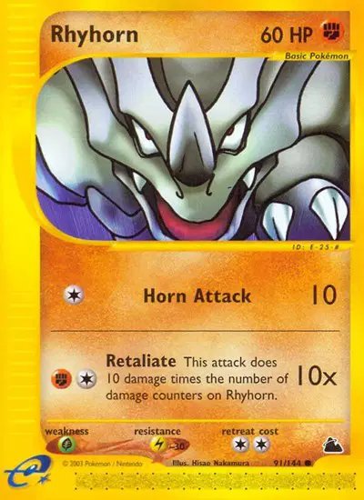 Rhyhorn — Skyridge 91