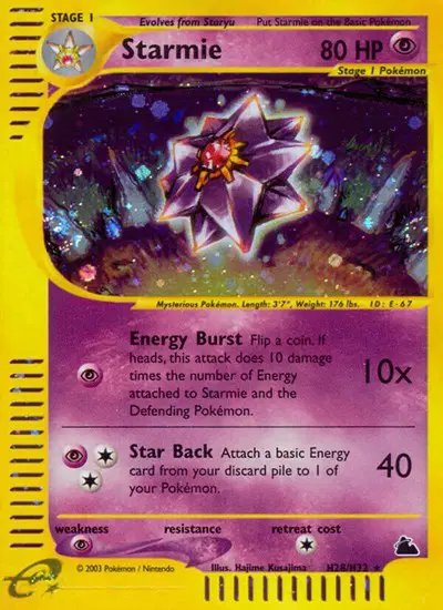 Starmie (H28) — Skyridge H28