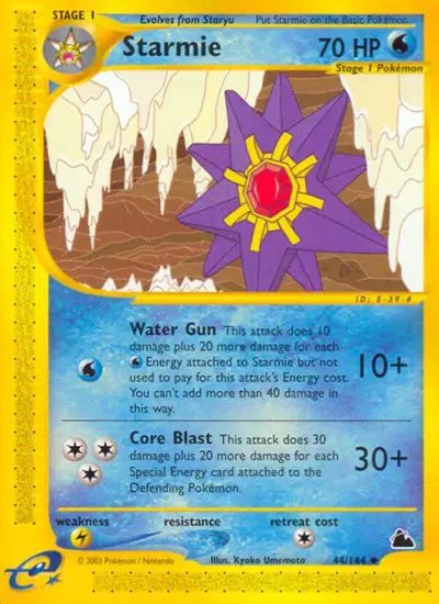 Starmie (44) — Skyridge 44