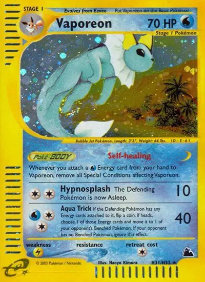 Vaporeon (H31) — Skyridge H31