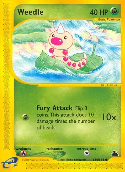 Weedle (114) — Skyridge 114