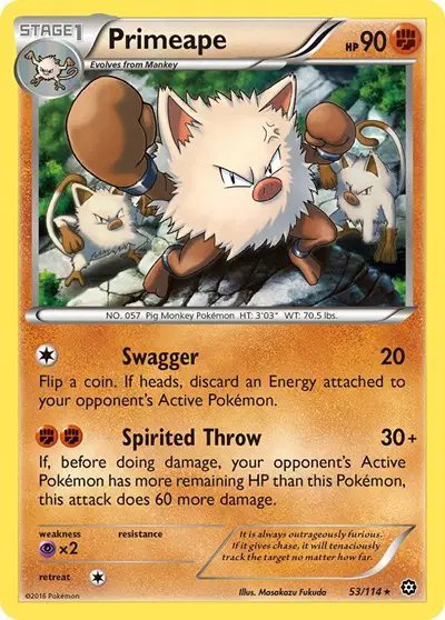Primeape — Steam Siege 53