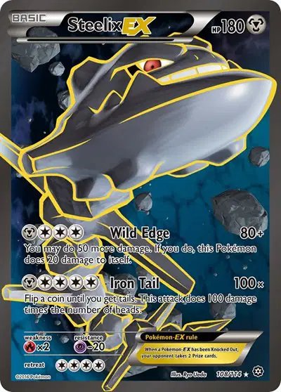 Steelix EX (Full Art) — Steam Siege 108