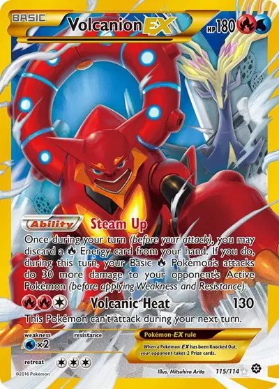 Volcanion EX (Secret) — Steam Siege 115