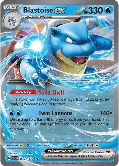 Blastoise ex — Stellar Crown 030/142