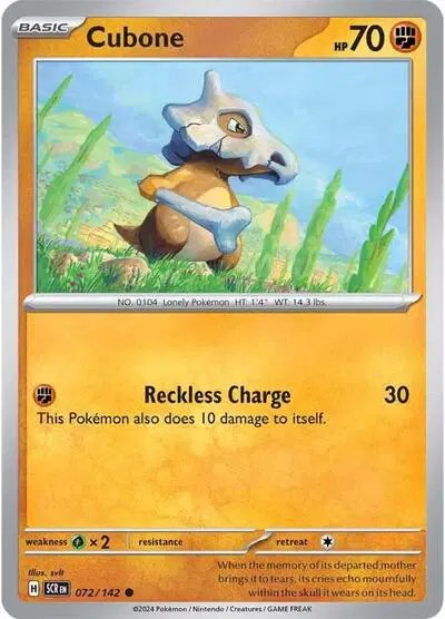 Cubone — Stellar Crown 072/142
