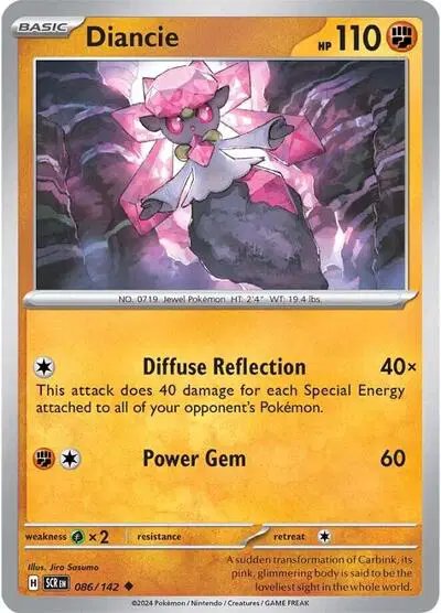 Diancie — Stellar Crown 086/142