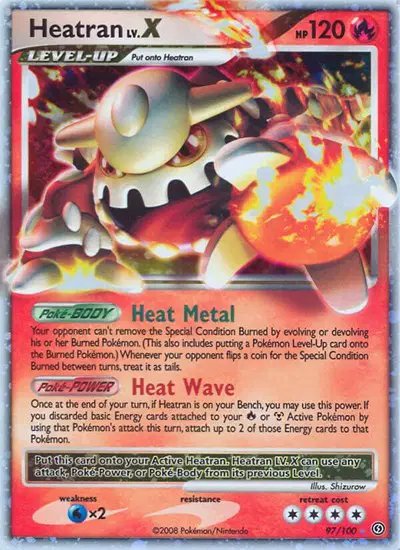 Heatran Lv.X — Stormfront 97