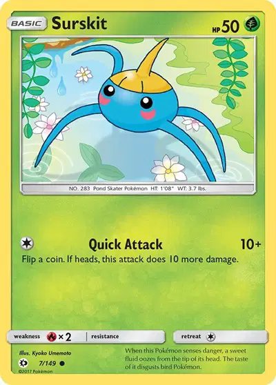 Surskit — Sun & Moon Base Set 7
