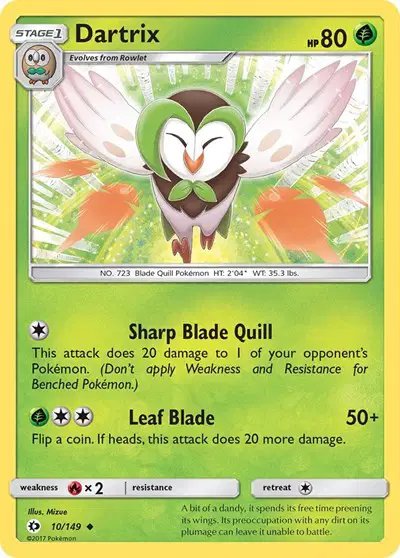 Dartrix — Sun & Moon Base Set 10