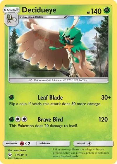 Decidueye — Sun & Moon Base Set 11
