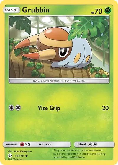 Grubbin — Sun & Moon Base Set 13