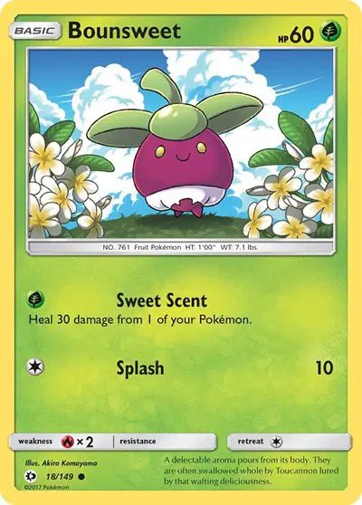 Bounsweet — Sun & Moon Base Set 18