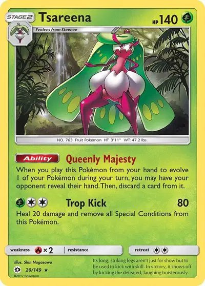Tsareena — Sun & Moon Base Set 20