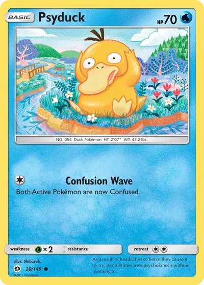 Psyduck — Sun & Moon Base Set 28