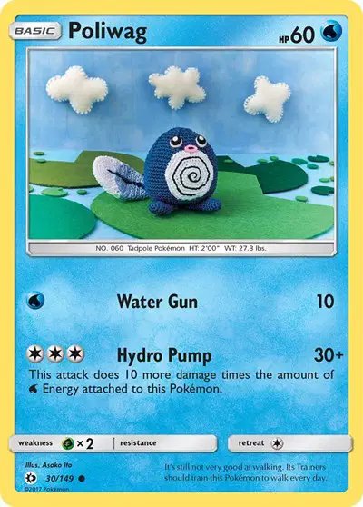 Poliwag — Sun & Moon Base Set 30
