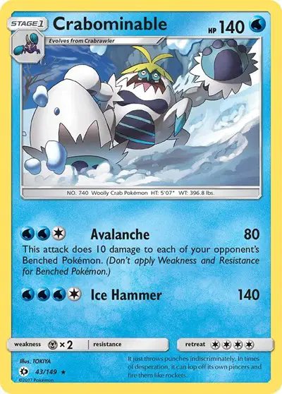 Crabominable — Sun & Moon Base Set 43