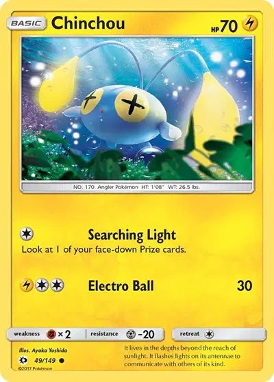 Chinchou — Sun & Moon Base Set 49