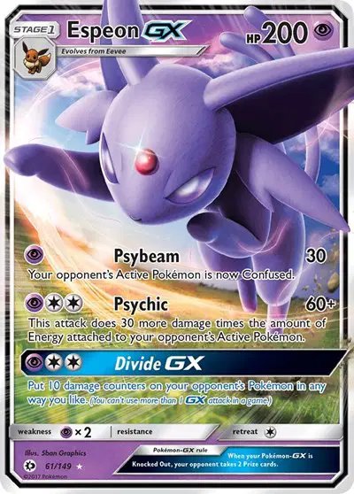 Espeon GX — Sun & Moon Base Set 61
