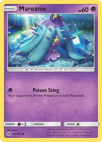 Mareanie — Sun & Moon Base Set 62