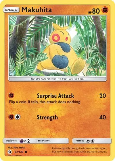 Makuhita — Sun & Moon Base Set 67